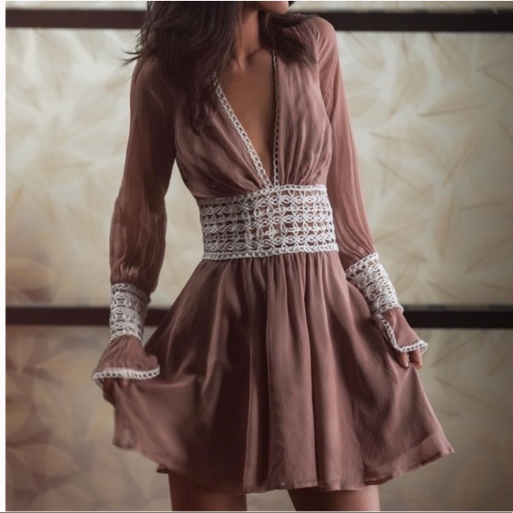 For Love and Lemons Celine mini dress